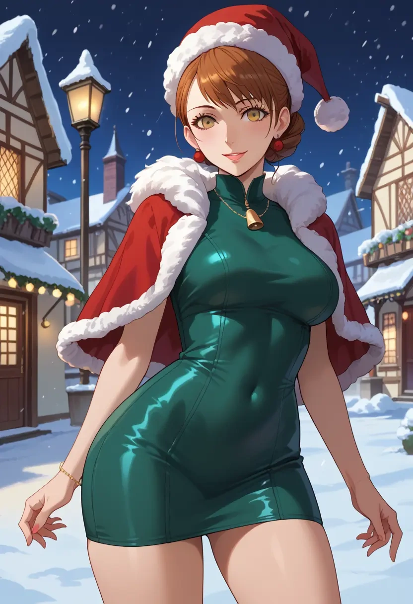 persona,takeba_yukari,Christmas,dress  - 