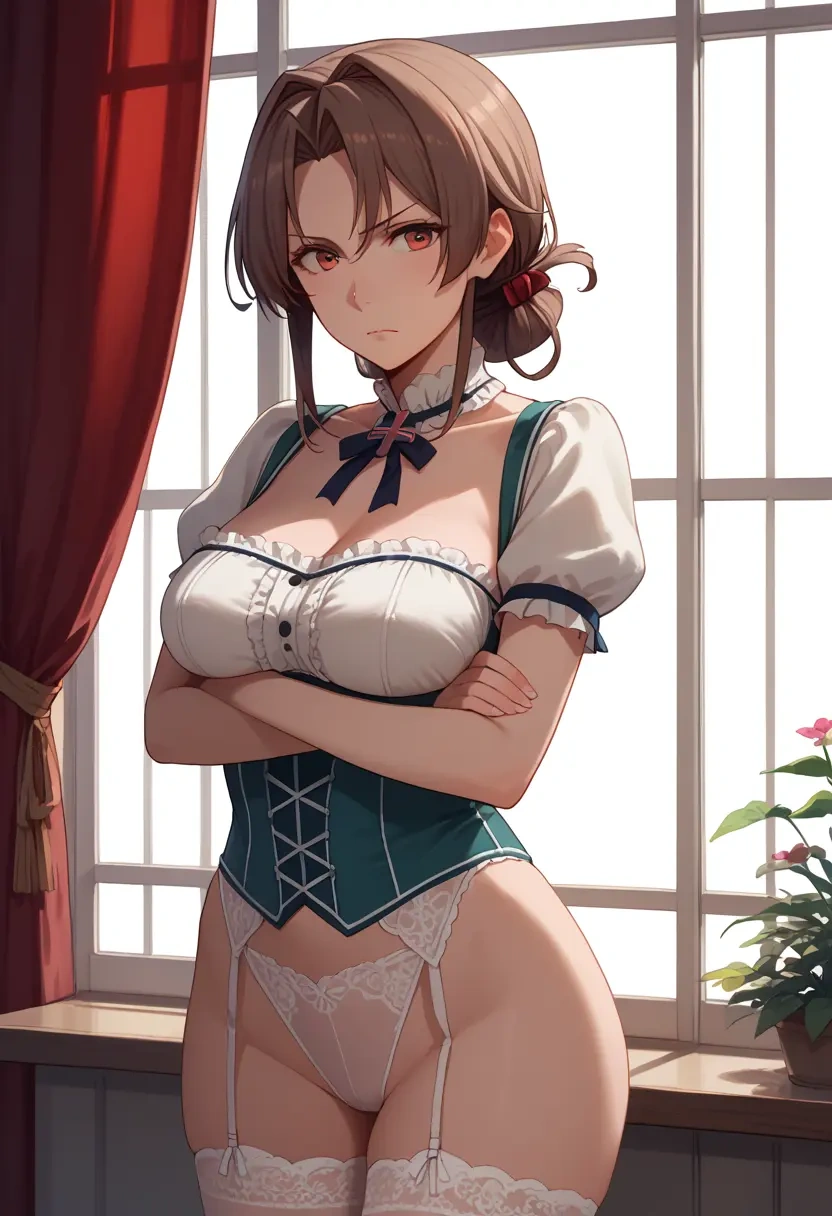 kantai_collection,tama_(kancolle),Victorian-era,stockings,sexy  - 