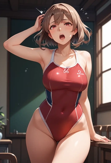 kantai_collection,tama_(kancolle),swimsuit,sexy  - AI generated anime art