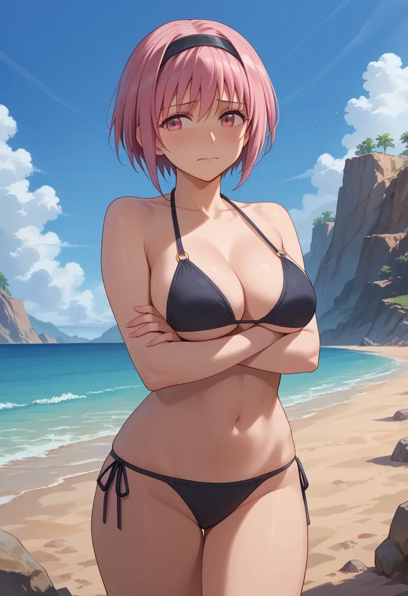 mahou_shoujo_madoka_magica,tamaki_iroha,black bikini  - 