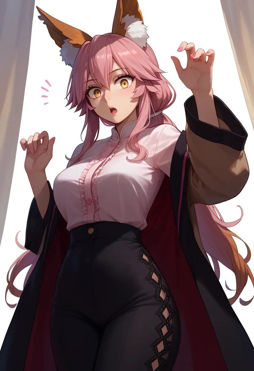 fate_(series),tamamo_(fate),pants,wide-leg,strappy top  - 