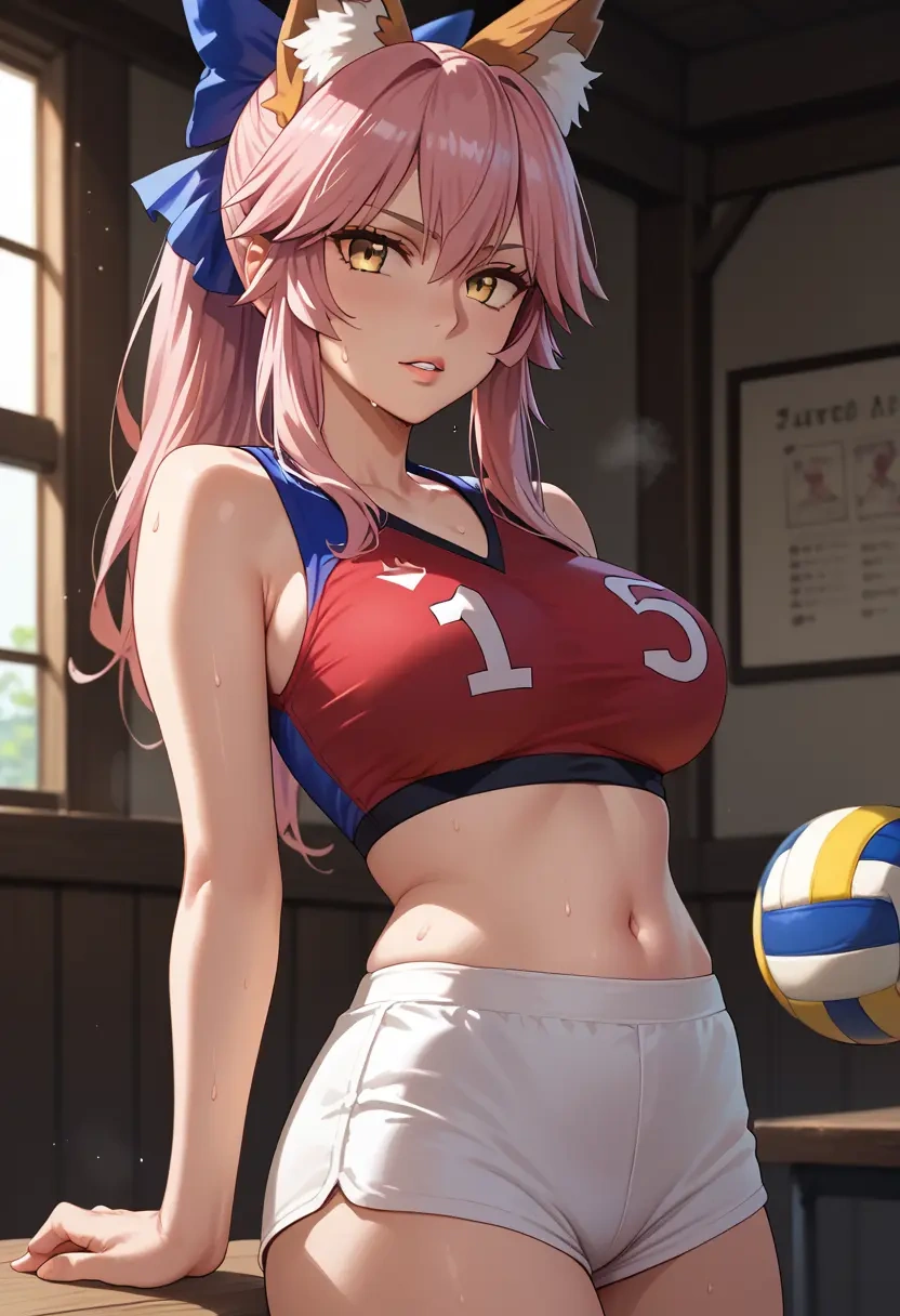 fate_(series),tamamo_cat_(fate),volleyball uniform  - 