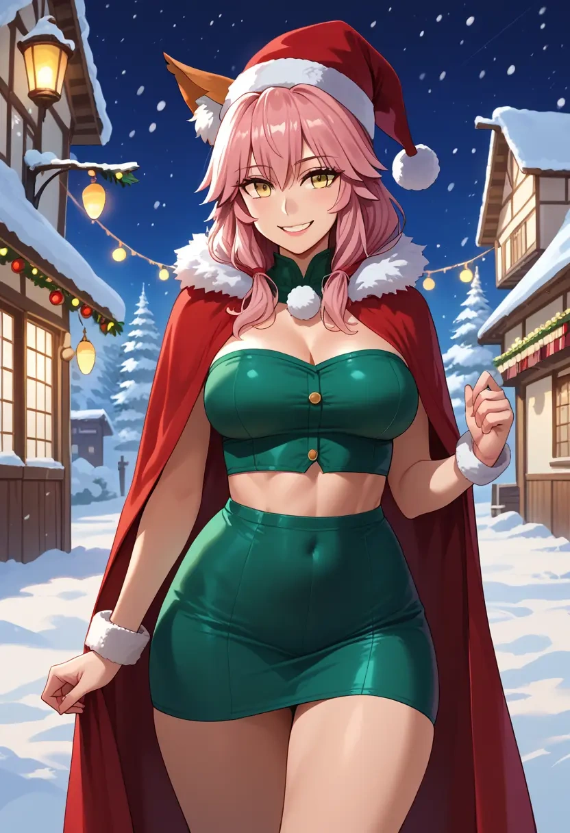 fate_(series),tamamo_cat_(fate),Christmas,dress  - 