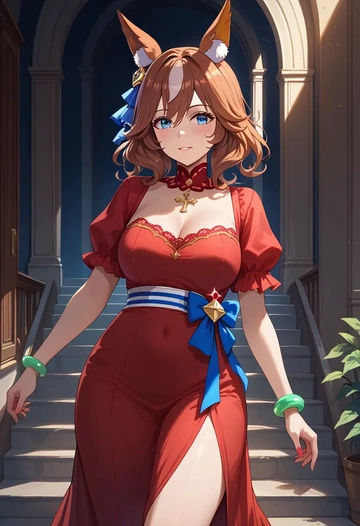 umamusume,tamamo_cross_(umamusume),qipao  - AI generated anime art