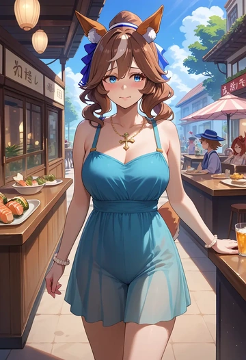 umamusume,tamamo_cross_(umamusume),pajamas  - AI generated anime art