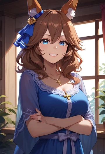 umamusume,tamamo_cross_(umamusume),pajamas  - AI generated anime art