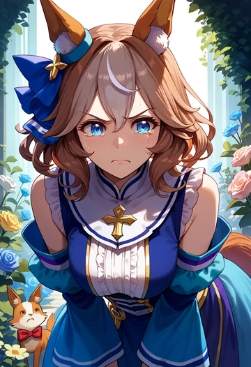 umamusume,tamamo_cross_(umamusume),graphic tee,dolphin shorts  - AI generated anime art