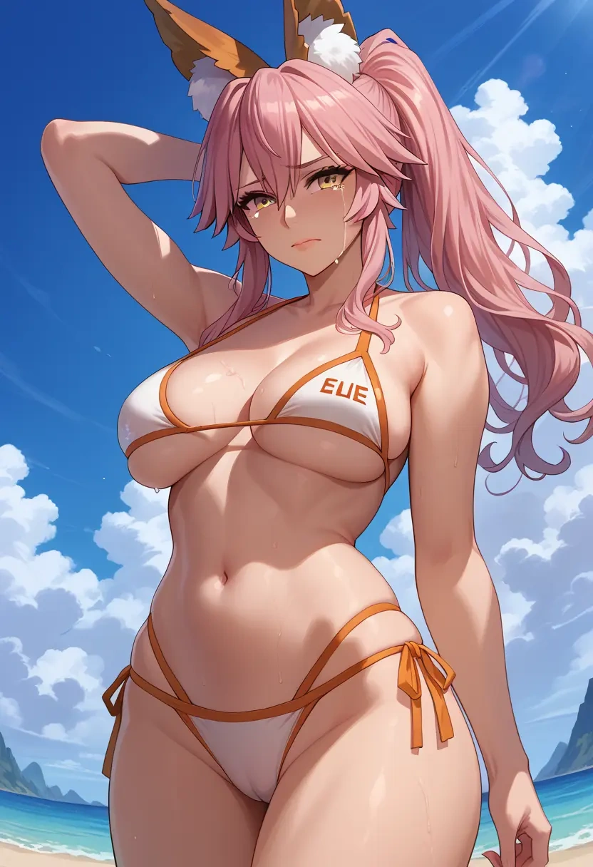 fate_(series),tamamo_no_mae_(swimsuit_lancer)_(fate),bikini  - 