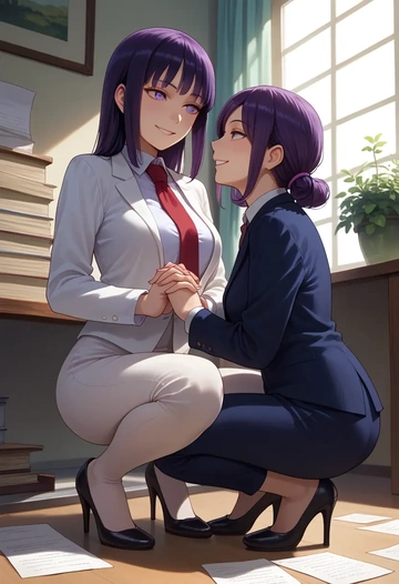 watashi_ga_motenai_no_wa_dou_kangaetemo_omaera_ga_warui,tamura_yuri,OL  - AI generated anime art