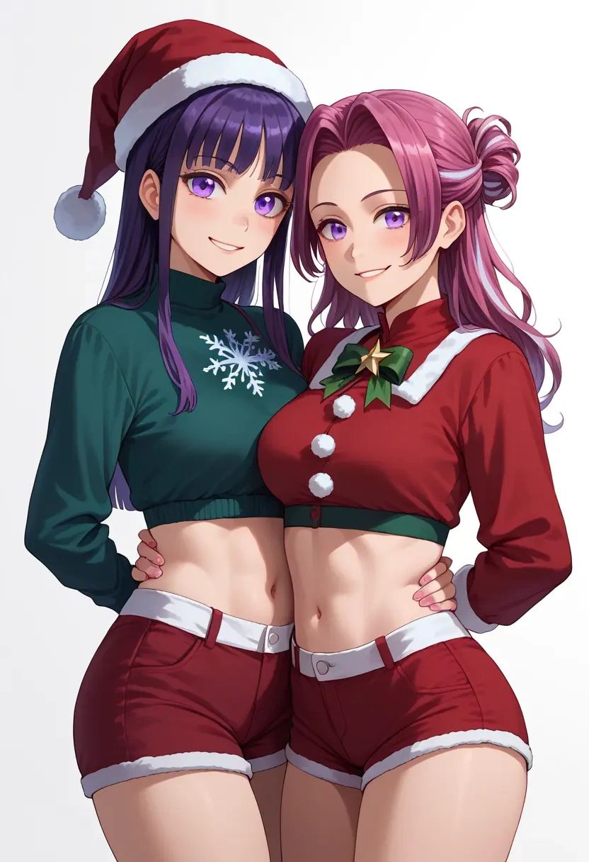 watashi_ga_motenai_no_wa_dou_kangaetemo_omaera_ga_warui,tamura_yuri,Christmas,red velvet shorts  - 