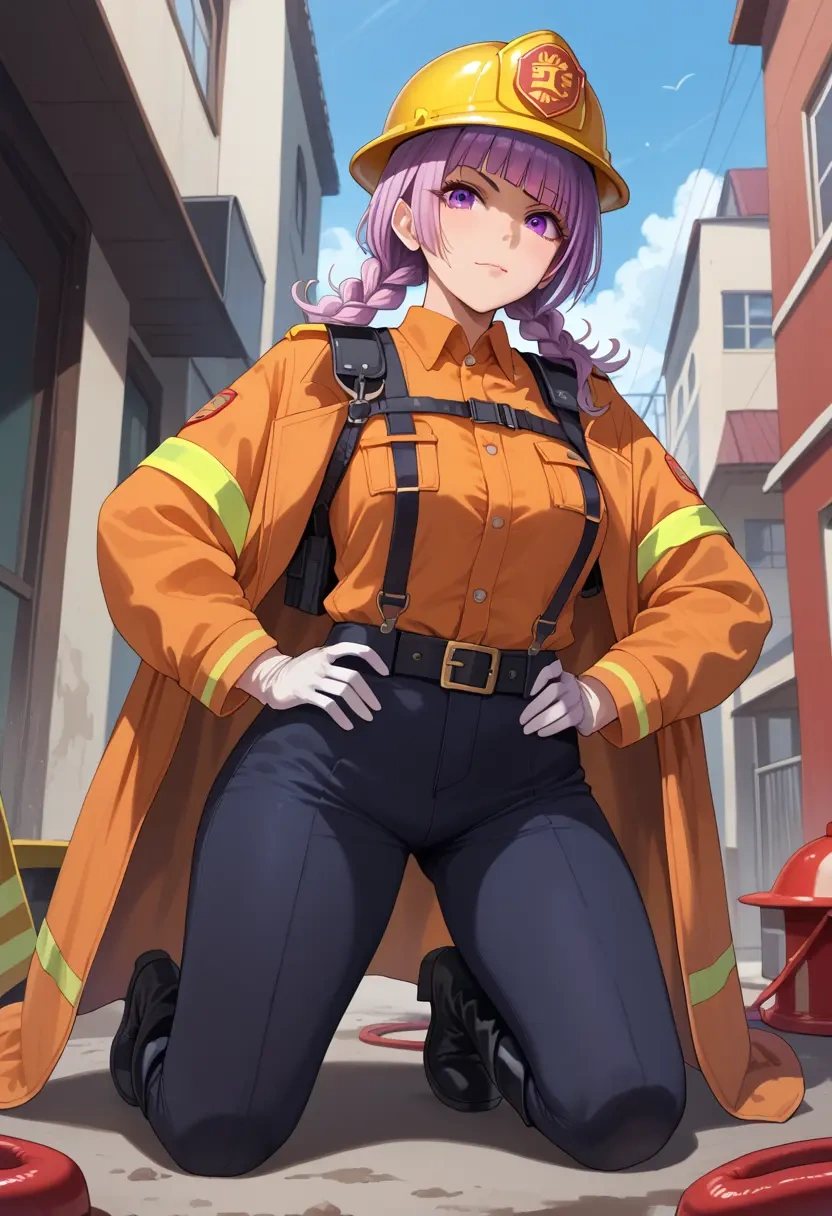 idolmaster,tanaka_mamimi,firefighter  - 