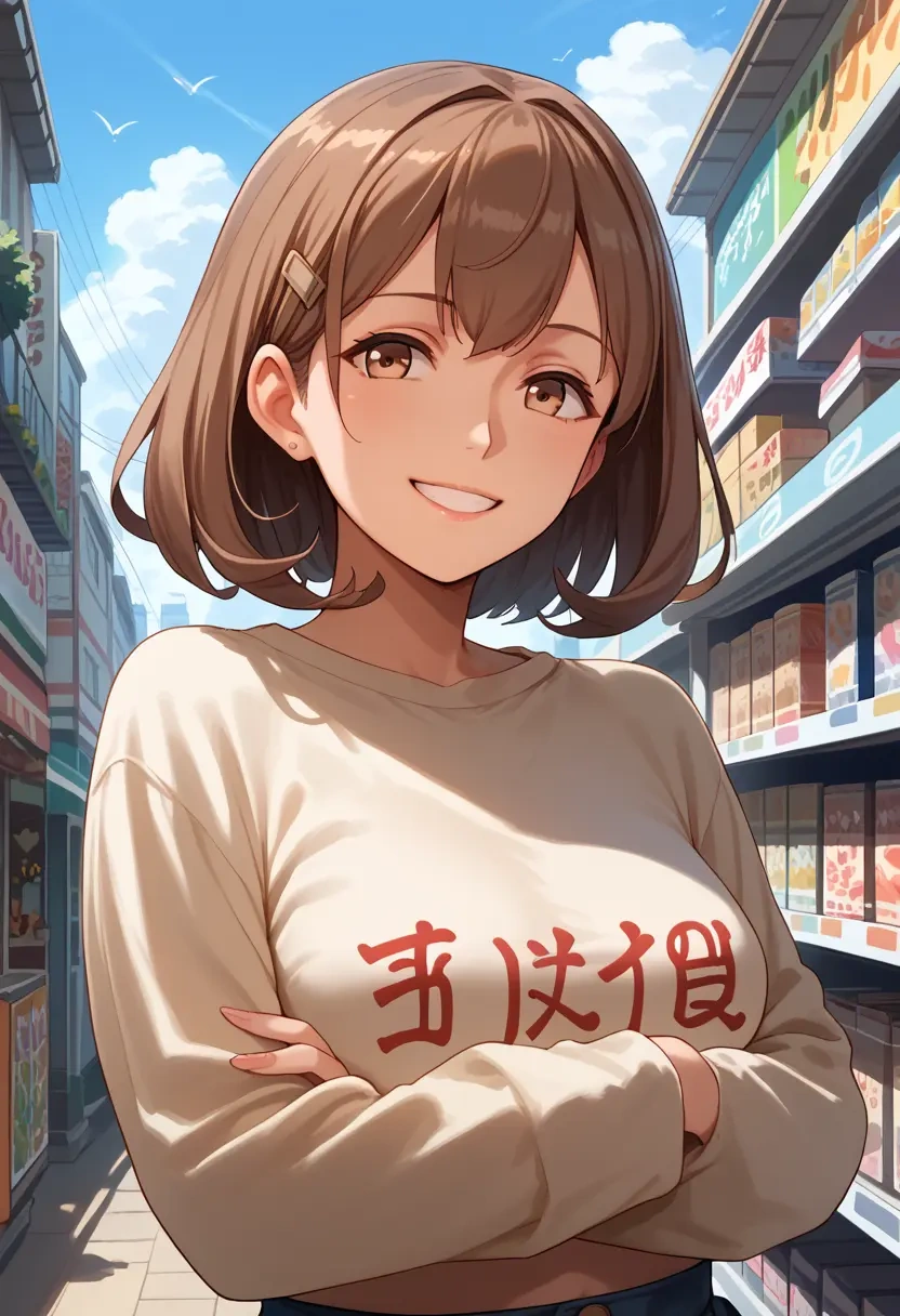 kantai_collection,tashkent_(kancolle),cropped graffiti sweatshirt,dolphin shorts  - 