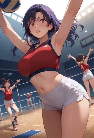 kagerou_project,tateyama_ayano,volleyball uniform  - AI generated anime art