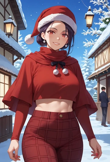 kagerou_project,tateyama_ayano,Christmas,plaid trousers  - AI generated anime art