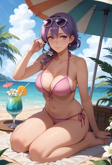 kantai_collection,tatsuta_(kancolle),bikini  - AI generated anime art