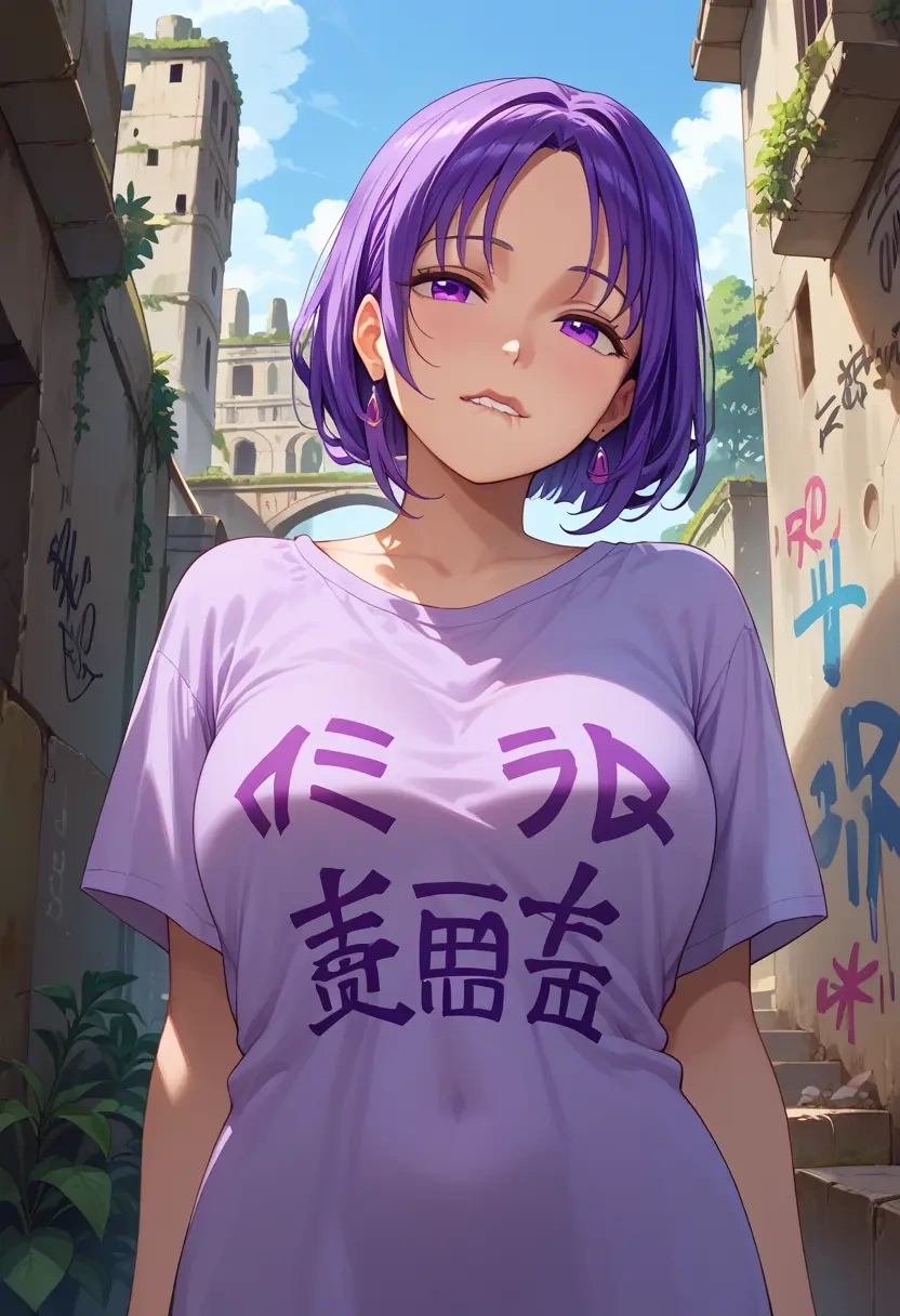 gochuumon_wa_usagi_desu_ka,tedeza_rize,oversized graffiti shirt,dolphin shorts  - 