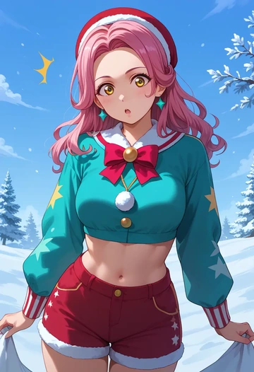 love_live,tennouji_rina,red velvet shorts  - AI generated anime art