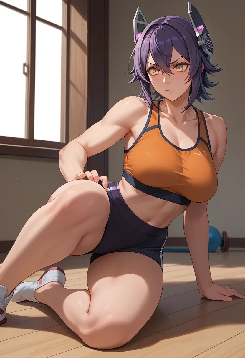 kantai_collection,tenryuu_(kancolle),yoga shorts  - 