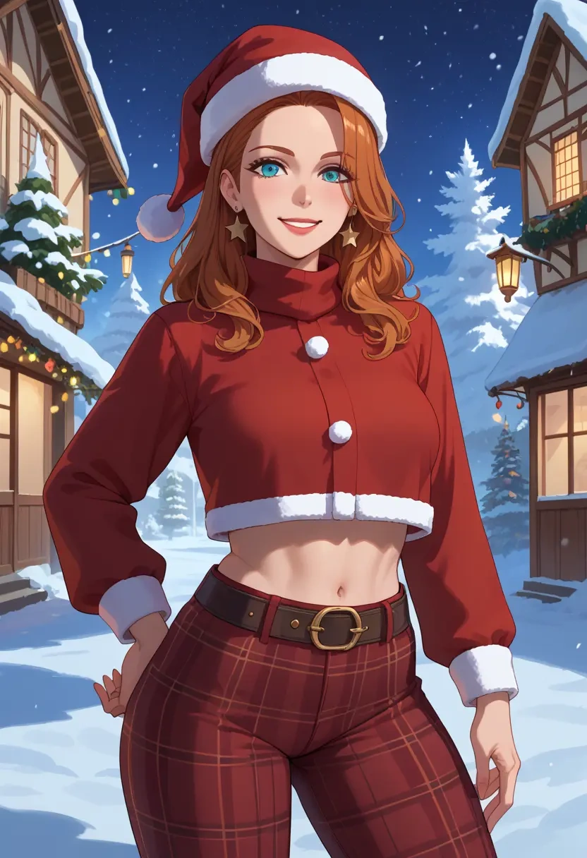 final_fantasy,terra_branford,Christmas,plaid trousers  - 