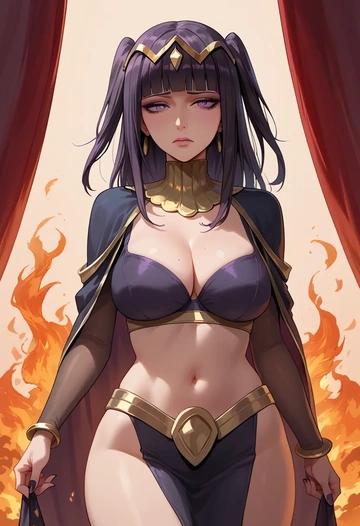 fire_emblem,tharja_(fire_emblem),OL, glasses,  - AI generated anime art