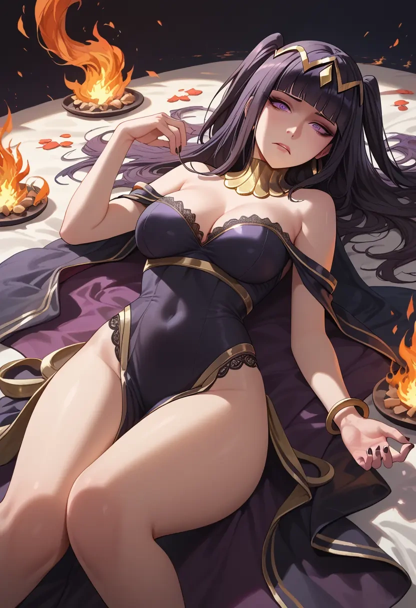 fire_emblem,tharja_(fire_emblem),gown,strapless,mermaid silhouette  - 