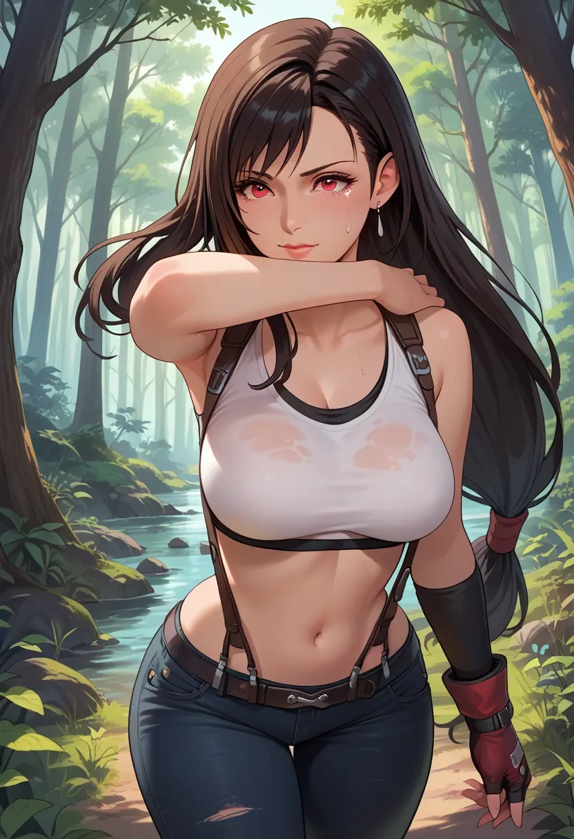 final_fantasy,tifa_lockhart,crop top  - 