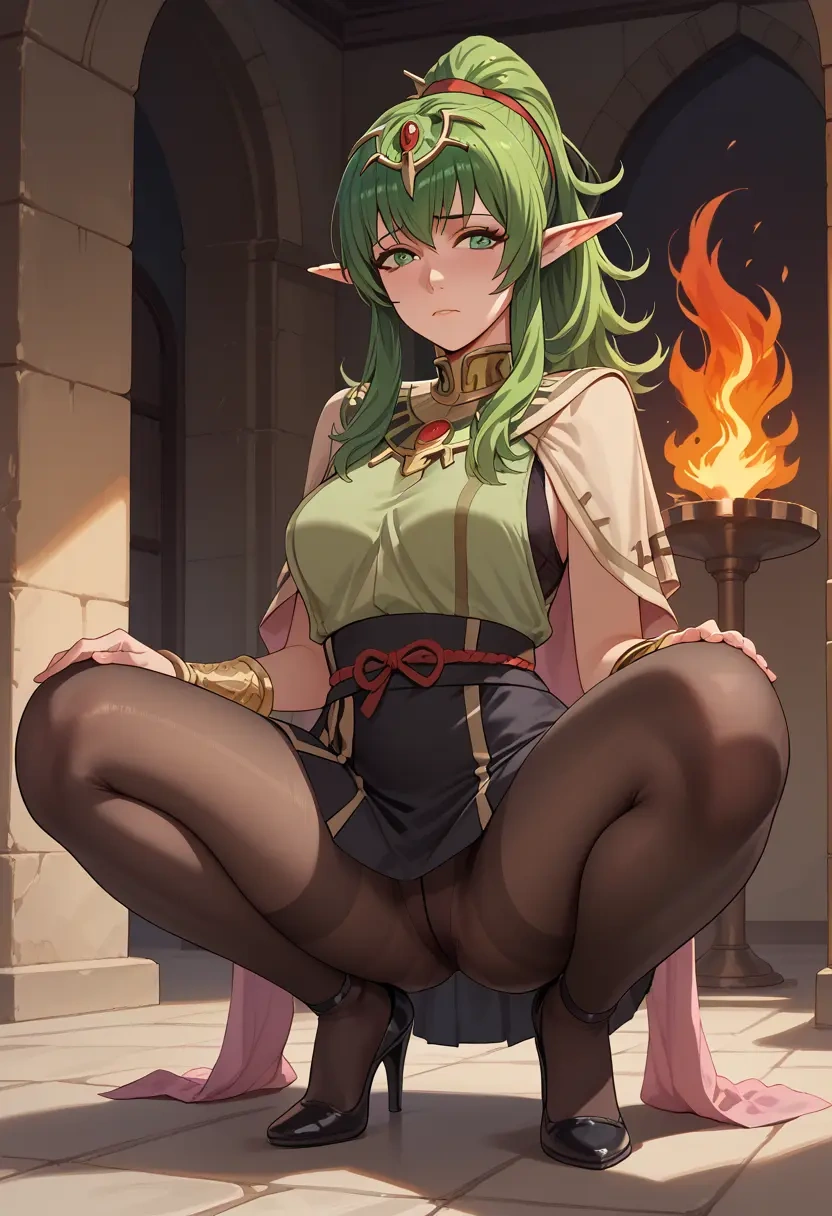 fire_emblem,tiki_(fire_emblem),shorts, pantyhose  - 