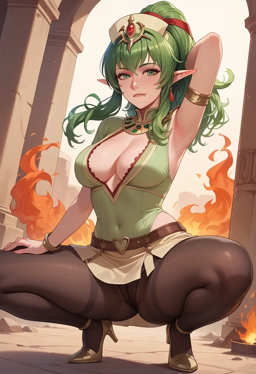 fire_emblem,tiki_(fire_emblem),nurse, pantyhose,mini skirt  - 