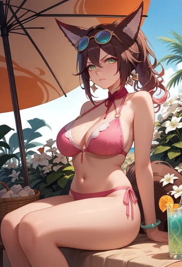 star rail,tingyun,bikini  - AI generated anime art