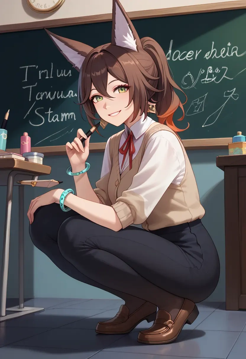 star rail,tingyun,teacher, sweater  - 