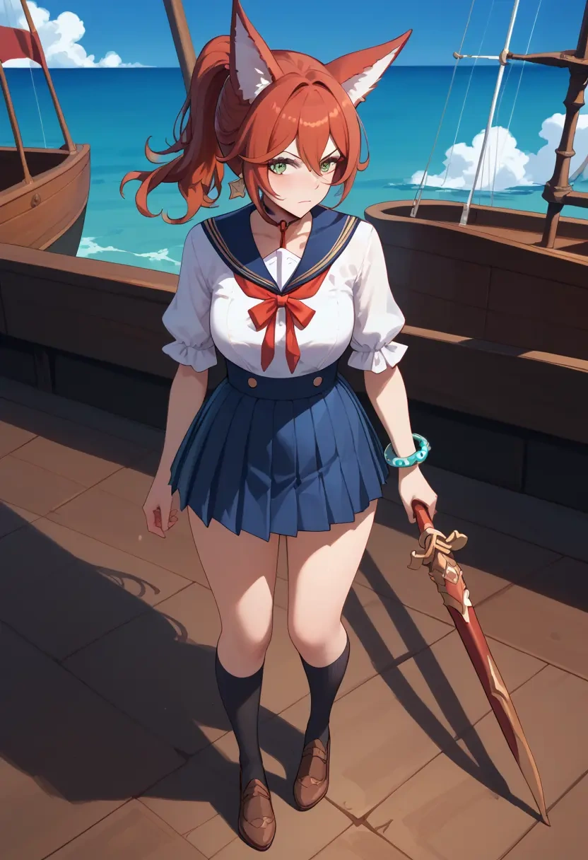 star rail,tingyun,sailor, uniform  - 