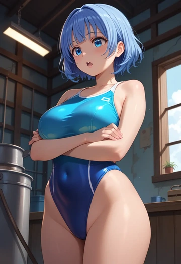 gochuumon_wa_usagi_desu_ka,tippy_(gochiusa),swimsuit,sexy  - AI generated anime art