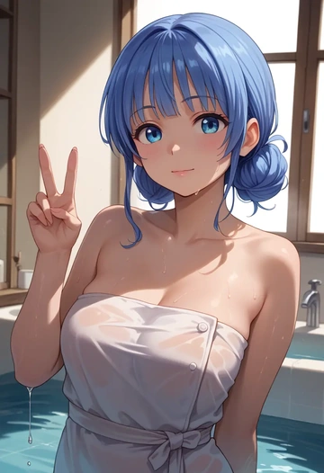 gochuumon_wa_usagi_desu_ka,tippy_(gochiusa),towel,sexy  - AI generated anime art