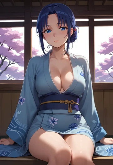 gochuumon_wa_usagi_desu_ka,tippy_(gochiusa),kimono,sexy  - AI generated anime art