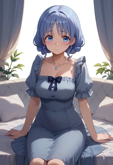 gochuumon_wa_usagi_desu_ka,tippy_(gochiusa),haunted doll dress,lace gloves,ribbon choker  - AI generated anime art