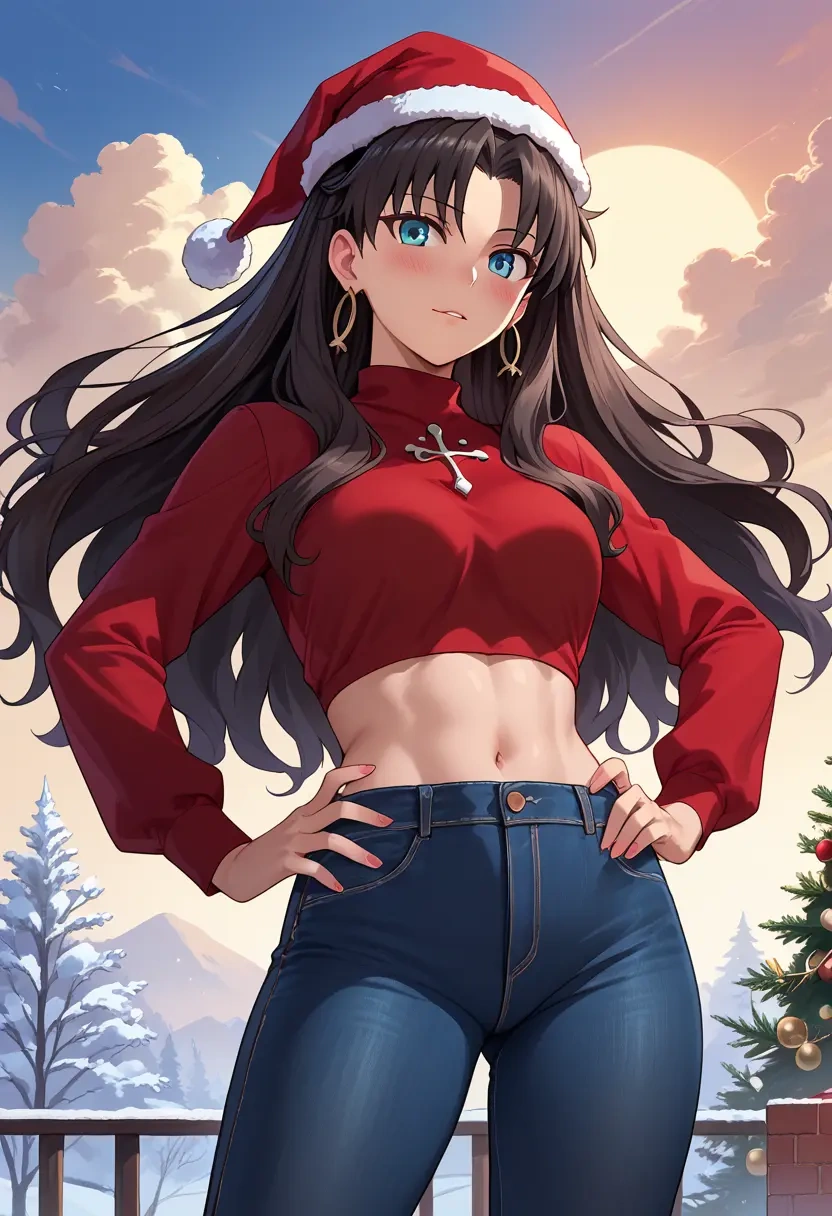 fate_(series),tohsaka_rin,Christmas  - 