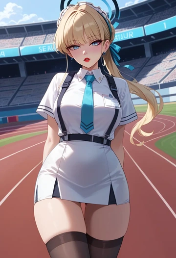 blue_archive,toki_(blue_archive),secretary,stockings  - AI generated anime art