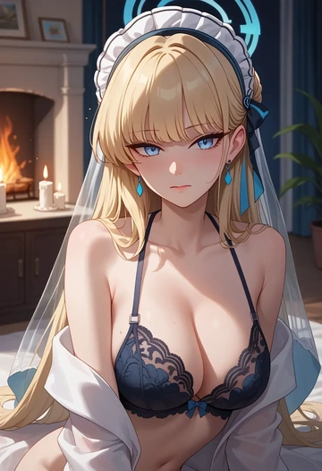 blue_archive,toki_(blue_archive),lingerie  - AI generated anime art