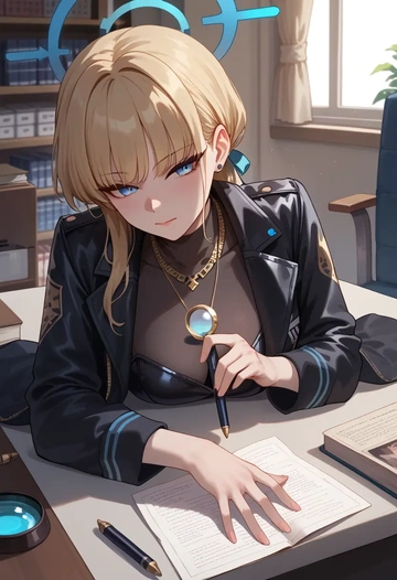 blue_archive,toki_(blue_archive),detective  - AI generated anime art