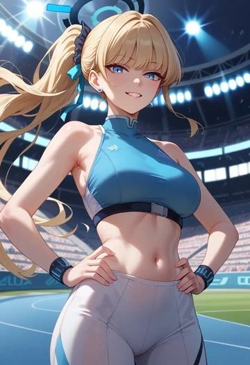 blue_archive,toki_(blue_archive),athletic  - AI generated anime art