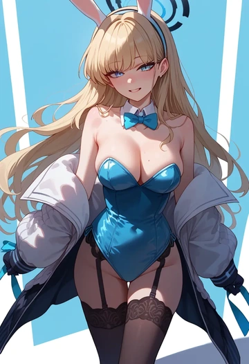 blue_archive,toki_(bunny)_(blue_archive),bunny girl  - AI generated anime art