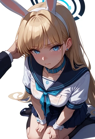 blue_archive,toki_(bunny)_(blue_archive),sailor, uniform  - AI generated anime art