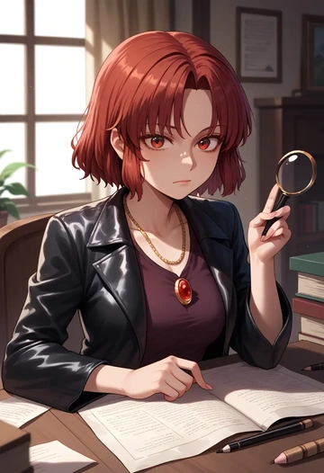 touhou,tokiko_(touhou),detective  - AI generated anime art