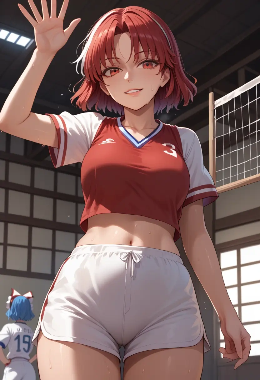 touhou,tokiko_(touhou),volleyball uniform  - 