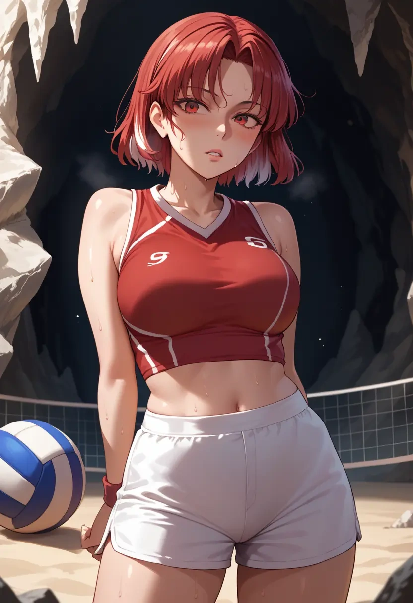 touhou,tokiko_(touhou),volleyball uniform  - 