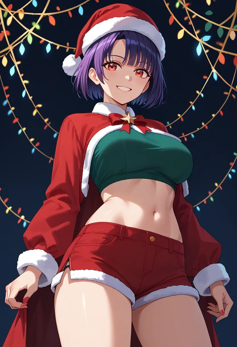 date_a_live,tokisaki_kurumi,Christmas,red velvet shorts  - 