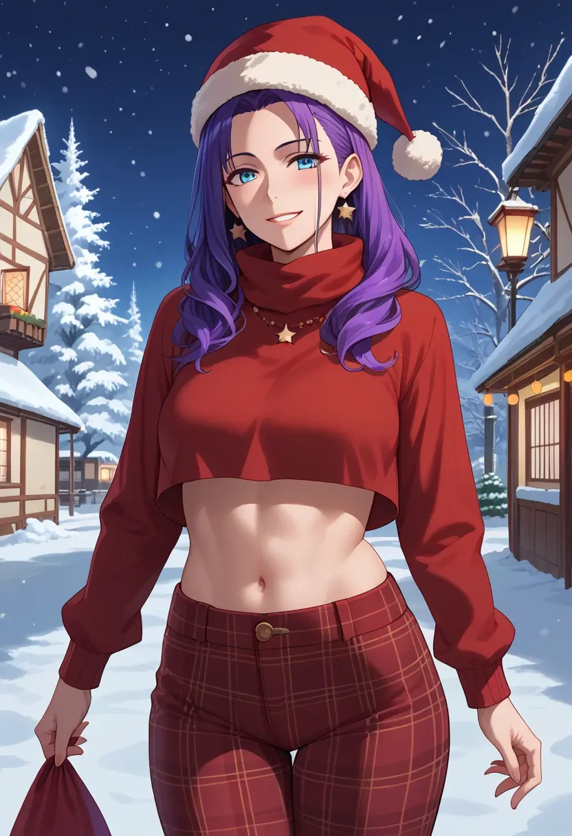 fate_(series),tokitarou_(fate),Christmas,plaid trousers  - 