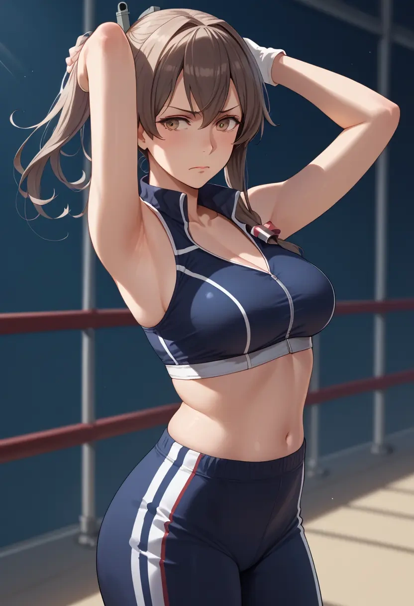 kantai_collection,tokitsukaze_(kancolle),athletic,track suit  - 