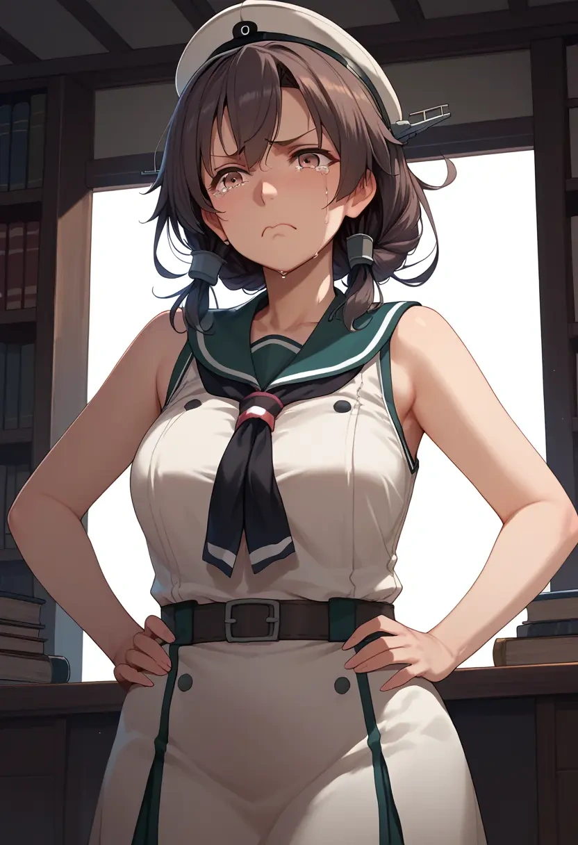 kantai_collection,tokitsukaze_(kancolle),sleeveless top,bike shorts  - 