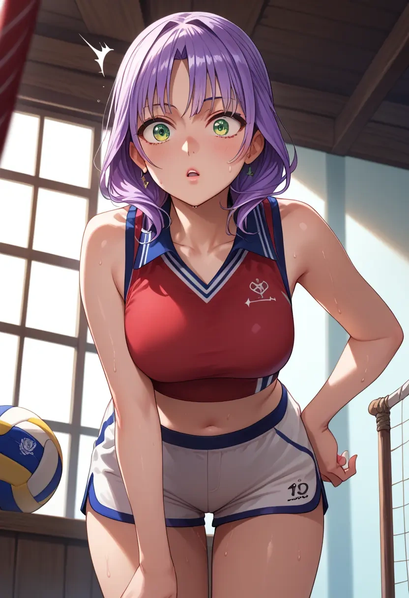 hololive,tokoyami_towa_(jirai_kei),volleyball uniform  - 